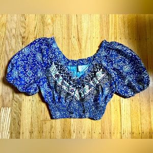 NWOT Joie Bohemian Crop Top